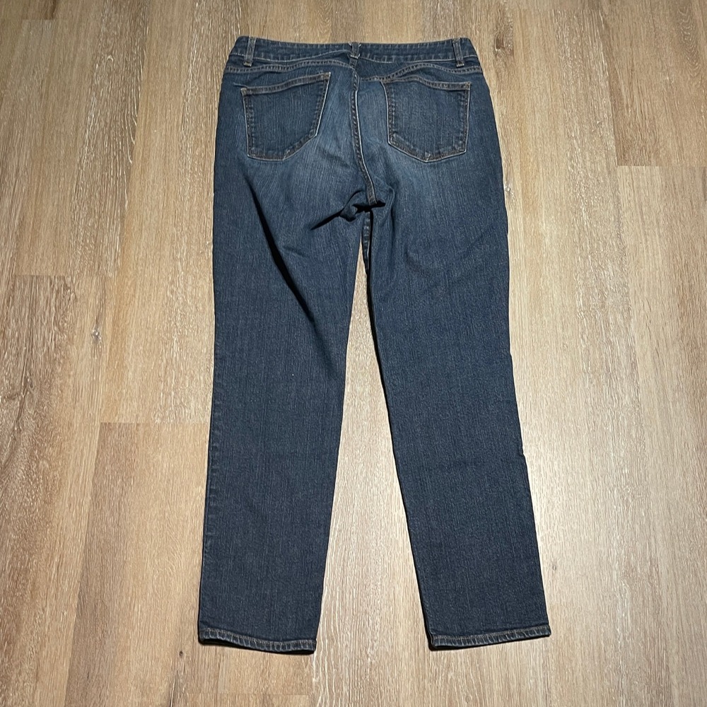 Talbots Curvy Slim Ankle Jeans Women's Size 8/29 Blue Cotton Spandex Stretch EUC - Picture 4 of 9